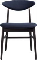 Billede af GUBI Gent Dinning Chair - Black Stained Oak Matt/ Antique Brass / Kvadrat Vidar 554