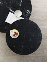 Billede af Vipp 425 Coffee Table Ø: 90 cm - Marble/Black