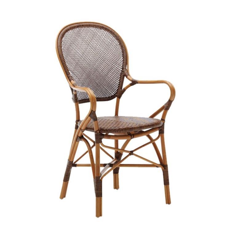 Billede af Sika-Design Rossini Stol m. Armlæn SH: 45 cm - Cherry 