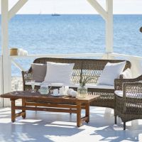 Billede af Sika-Design Charlot Exterior 3 Pers. Sofa inkl. Hynde L: 173 cm - Antique Grey/CY101 White