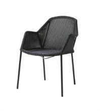 Billede af Cane-line Outdoor Breeze Stol SH: 45 cm - Black 