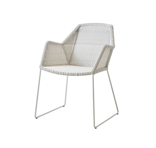 Billede af Cane-line Outdoor Breeze Stol med Meder SH: 45 cm - White Grey