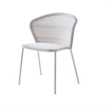 Billede af Cane-line Outdoor Lean stol - White Grey