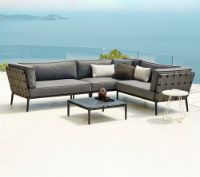 Billede af Cane-line Outdoor Conic Sofabord 75x75 cm - Lava Grey 