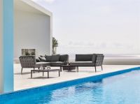 Billede af Cane-line Outdoor Conic Box Bord 74x52 cm - Teak/Grey 