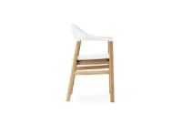 Billede af Normann Copenhagen Herit Armchair SH: 45 cm - Oak Base/White