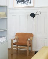 Billede af HAY Bernard Loungestol SH: 40 cm - Oak Lacquered Solid Oak/Brandy