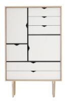 Billede af Andersen Furniture S5 132x83 cm - Sæbebehandelt Eg/Hvide fronter
