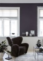 Billede af Audo Copenhagen Den Trætte Mand Lænestol - Dark Stained Oak/Lammeskind Espresso