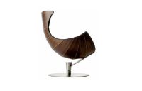 Billede af Bruunmunch The Lobster Chair SH: 39 cm - Walnut / Chrome 
