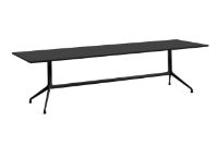 Billede af HAY AAT10 Table 280x90 cm - Black Powder Coated Aluminium/Black Linoleum