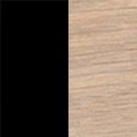 Billede af Skovby SM131 Skrivebord 74 x 115 cm - Hvidolieret Eg / Sort Laminat