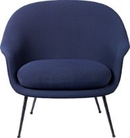 Billede af GUBI Bat Lounge Chair Low Back - Sort/Vidar 554