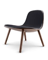 Billede af Eva Solo Abalone Lounge Chair - Røget eg/Sort læder