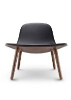 Billede af Eva Solo Abalone Lounge Chair - Røget eg/Sort læder