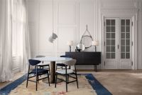 Billede af GUBI Multi-Lite pendel Small Ø:25,5 cm Brass base - White Semi Matt skærm