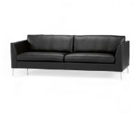 Billede af Mogens Hansen MH 272 2 Pers Sofa L: 158 cm - Premium Læder / Sort