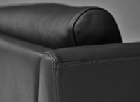 Billede af Mogens Hansen MH 272 3 Pers Sofa L: 222 cm - Premium Læder / Sort