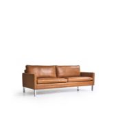 Billede af Mogens Hansen MH 376 2 1/2 Pers Sofa L: 180 cm - Premium Læder / Cognac