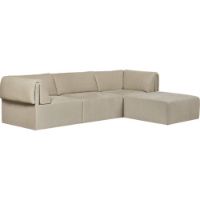 Billede af GUBI Wonder sofa 3-pers. med chaiselong - Stof Bel-Lino