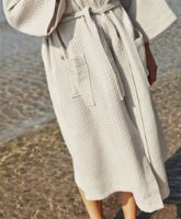Billede af HAY Waffle Bathrobe One Size - Grey 