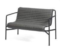 Billede af HAY Palissade Dining Bench Quilted Cushion 107,5x104,5 cm - Anthracite