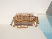 Billede af Cane-line Outdoor Amaze 2-pers. sofa, stabelbar - Teak
