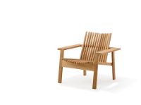 Billede af Cane-line Outdoor Amaze lounge stol, stabelbar - Teak