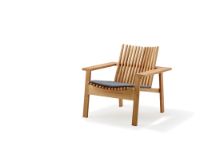Billede af Cane-line Outdoor Amaze lounge stol, stabelbar - Teak