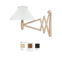 Billede af Le Klint 224 Saxlampe til væg 1/17 H: 31 cm - Røget eg/Standardskærm 
