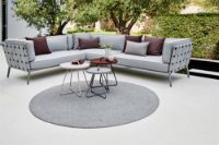 Billede af Cane-line Outdoor On-The-Move Sidebord Lille Ø: 44 cm - Bordeaux