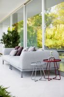 Billede af Cane-line Outdoor On-The-Move Sidebord Lille Ø: 44 cm - Bordeaux