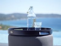 Billede af Cane-line Outdoor Club bakke Ø: 44 cm - Black