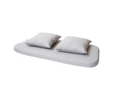 Billede af Cane-line Outdoor Moments bænk, hyndesæt - Light Grey