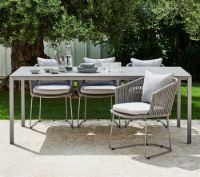 Billede af Cane-line Outdoor Moments Hyndesæt til Stol - Light Grey
