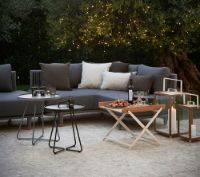 Billede af Cane-line Outdoor Moments hjørnemodul - Grey