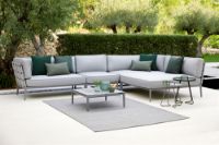Billede af Cane-line Outdoor Conic 2 Pers. Sofa Højre Modul L: 140 cm - Light Grey