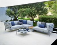 Billede af Cane-line Outdoor Conic 2 Pers. Sofa Venstre Modul L: 140 cm - Light Grey