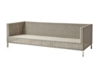 Billede af Cane-line Outdoor Connect 3 Pers. Sofa L: 213 cm - Taupe