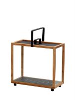 Billede af Cane-line Outdoor Lighthouse Lanterne Rektangulær H: 42 cm - Teak/Lava Grey