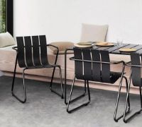 Billede af Mater Ocean Havebord 2 Pers. 70x70 cm - Sort