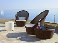 Billede af Cane-line Outdoor Kingston Solstol Med Hjul SH: 31 cm - Mocca