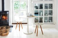 Billede af Cane-line Outdoor Area Taburet H: 46,5 cm - Teak/White