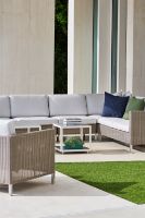 Billede af Cane-line Outdoor Stripe Pyntepude 50x50cm - Multi Blue