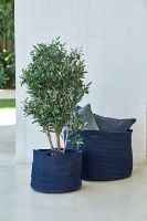 Billede af Cane-line Outdoor Soft Kurv Lille Ø: 40 cm - Blue