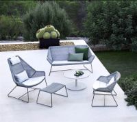 Billede af Cane-line Outdoor Breeze 2 Pers. Loungesofa L: 154 cm - Light Grey