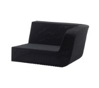 Billede af Cane-line Outdoor Savannah 2pers sofa venstre modul - Black