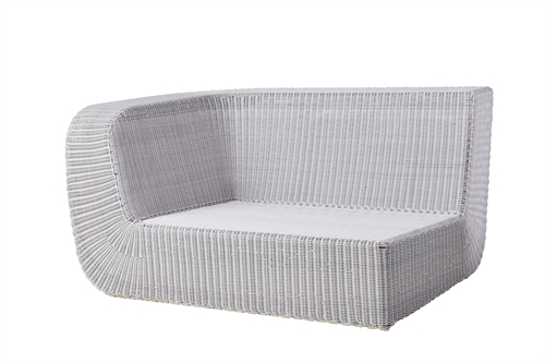 Billede af Cane-line Outdoor Savannah 2pers sofa højre modul - White Grey