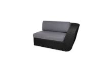 Billede af Cane-line Outdoor Savannah 2pers sofa venstre modul, hyndesæt - Grey