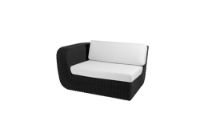 Billede af Cane-line Outdoor Savannah 2pers sofa højre modul, hyndesæt - White